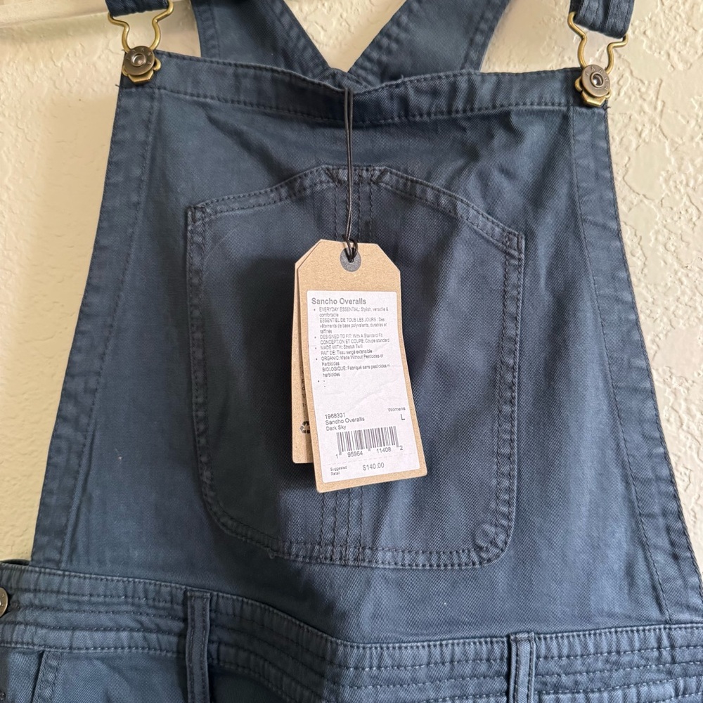 NWT Prana Sancho Overalls - Dark Sky Size Large - Picture 3 of 4